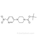 Acide 4- (6-nitro-3-pyridinyl) - 1,1-diméthyléthylique de l&#39;acide 1-pipérazinecarboxylique CAS 571189-16-7